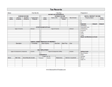 Tax Records