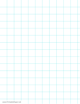 Printable Three-Quarters Inch Graph Paper