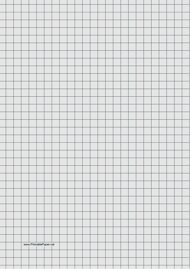 Printable Graph Paper - Light Gray - Three Quarter Inch Grid - A4