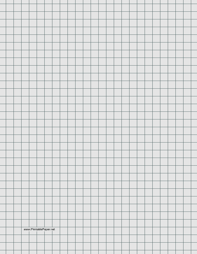 Printable Graph Paper - Light Gray - Three Quarter Inch Grid