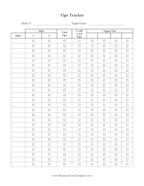 Tips Tracker