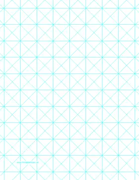 Printable Triangles With 1-Inch Grid