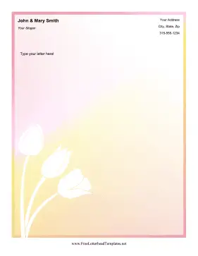 Tulips Letterhead