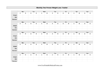 Two Person Weight Loss Tracker