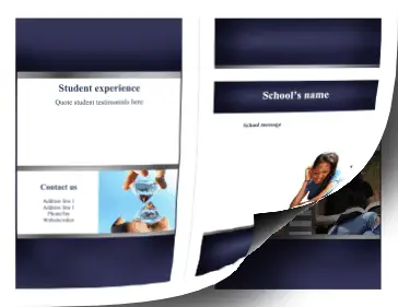 Printable University Brochure-Bifold