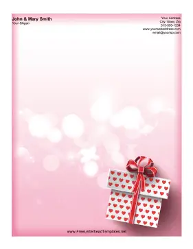 Valentine Gift Letterhead