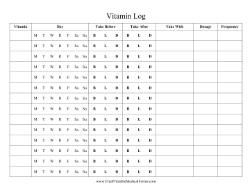 Vitamin Log