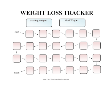 Weight Loss Tracker Arrows