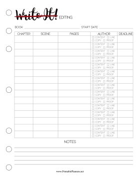 Write It Editing