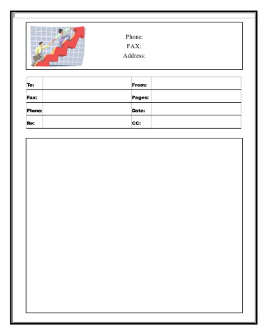 Business fax cover sheet