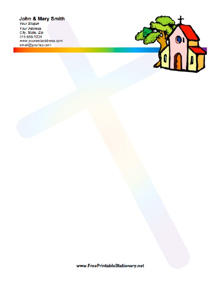 Christian Church stationery design