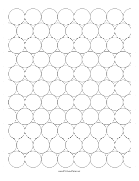 Printable Graph Paper - Compact Circles