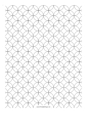 Printable Graph Paper - Overlapping Circles