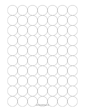 Printable Graph Paper - Spaced Circles