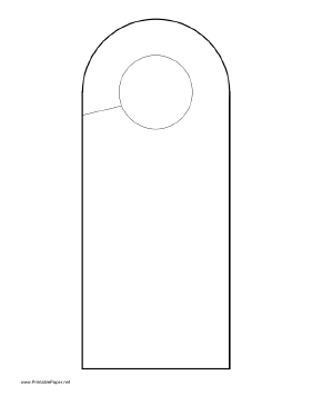 Printable Rounded Doorhanger