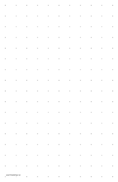 Printable Dot Paper with one dot per inch on ledger-sized paper