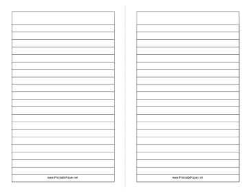 Printable Foldable 2-page Note Paper