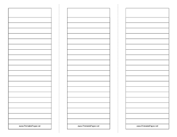 Printable Foldable 3-page Note Paper