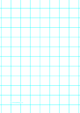 Printable Graph Paper with one line per inch and heavy index lines on A4-sized paper