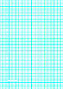 Printable Graph Paper with ten lines per inch and heavy index lines on A4-sized paper