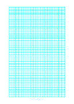 Printable Graph Paper with one line every 2 mm and heavy index lines every tenth line on letter-sized paper