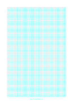 Printable Graph Paper with one line every 3 mm on letter-sized paper