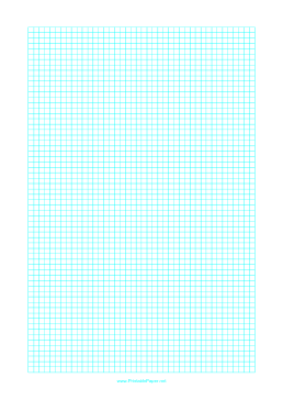 Printable Graph Paper with one line every 4 mm on letter-sized paper