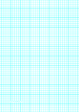 Printable Graph Paper with five lines per inch and heavy index lines on A4-sized paper