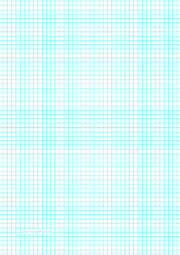 Printable Graph Paper with five lines per inch on A4-sized paper