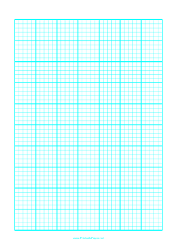 Printable Graph Paper with one line every 2 mm and heavy index lines every fifth line on letter-sized paper