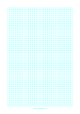 Printable Graph Paper with one line every 5 mm on letter-sized paper