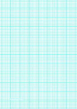 Printable Graph Paper with six lines per inch and heavy index lines on A4-sized paper