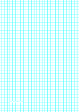 Printable Graph Paper with six lines per inch on A4-sized paper