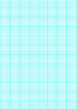 Printable Graph Paper with nine lines per inch and heavy index lines on A4-sized paper