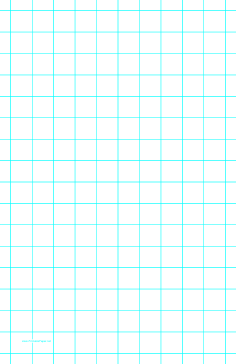 Printable Graph Paper with one line per inch and heavy index lines on ledger-sized paper