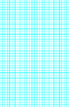 Printable Graph Paper with ten lines per inch and heavy index lines on ledger-sized paper