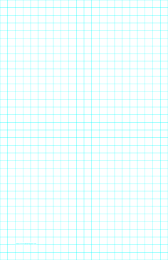 Printable Graph Paper with two lines per inch on ledger-sized paper