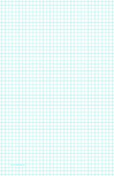 Printable Graph Paper with three lines per inch on ledger-sized paper