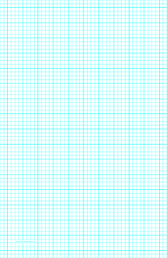 Printable Graph Paper with four lines per inch and heavy index lines on ledger-sized paper