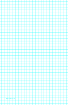 Printable Graph Paper with four lines per inch on ledger-sized paper