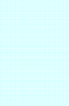 Printable Graph Paper with five lines per inch on ledger-sized paper