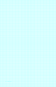 Printable Graph Paper with six lines per inch on ledger-sized paper