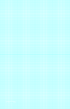 Printable Graph Paper with eight lines per inch on ledger-sized paper