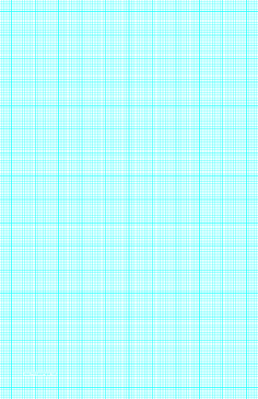 Printable Graph Paper with nine lines per inch and heavy index lines on ledger-sized paper