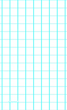 Printable Graph Paper with one line per inch and heavy index lines on legal-sized paper