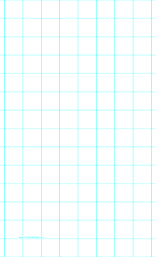 Printable Graph Paper with one line per inch on legal-sized paper