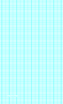 Printable Graph Paper with ten lines per inch and heavy index lines on legal-sized paper