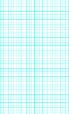 Printable Graph Paper with five lines per inch on legal-sized paper