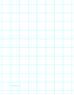 Printable Graph Paper with one line per inch on letter-sized paper