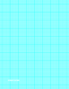 Printable Graph Paper with eighteen lines per inch and heavy index lines on letter-sized paper